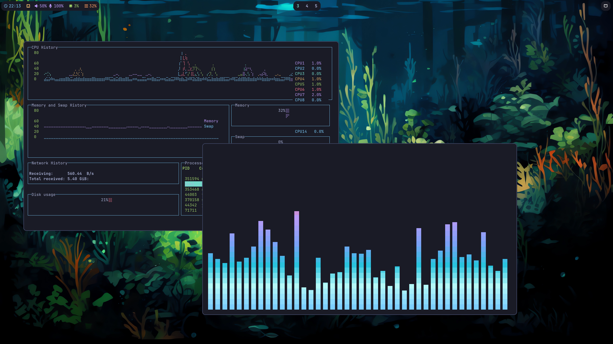 Project screenshot of a NixOS Desktop